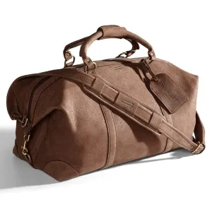 22" Leather duffel