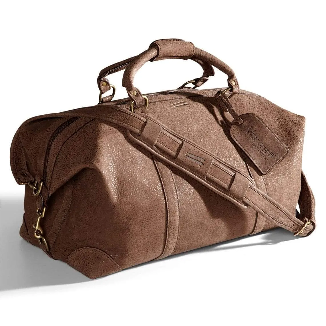 22" Leather duffel