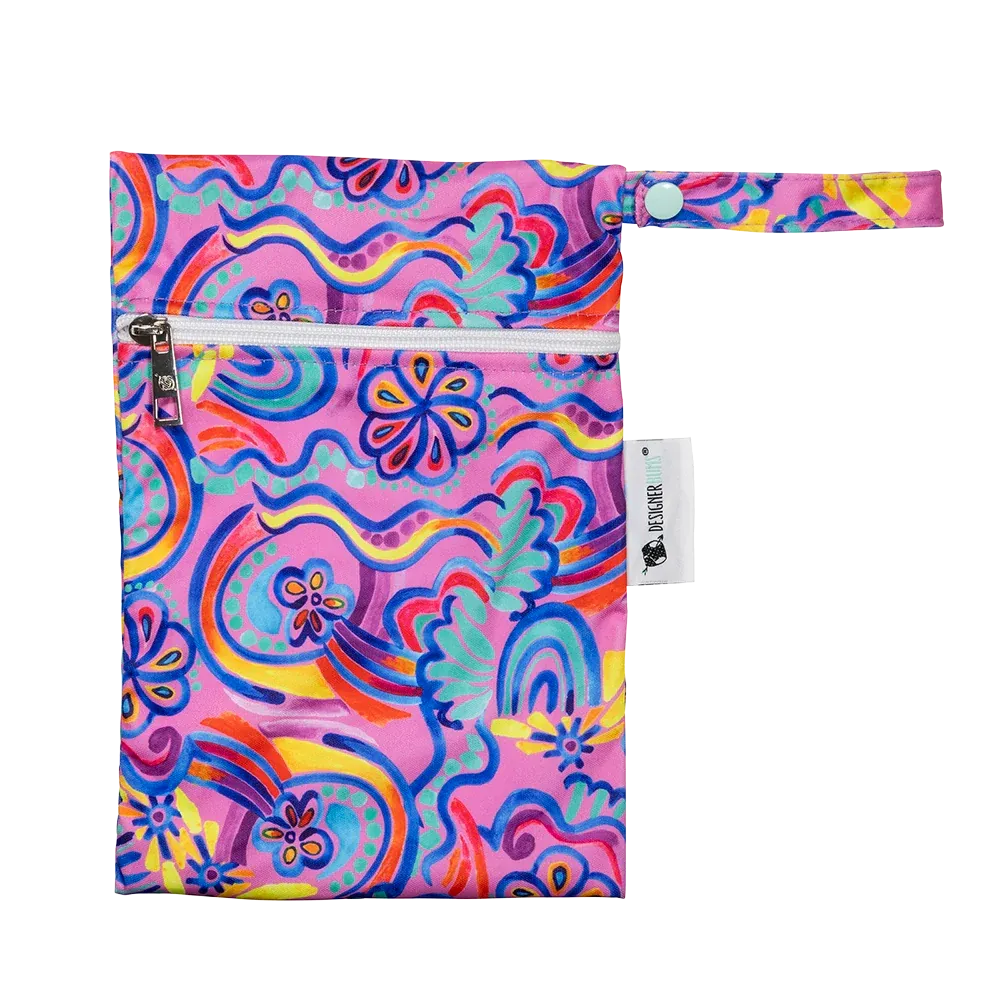 Abstract Rainbow Mini Wet Bag