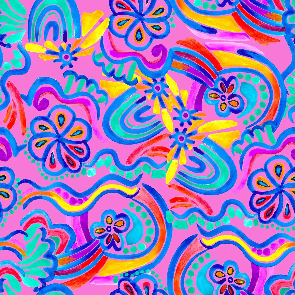 Abstract Rainbow Mini Wet Bag