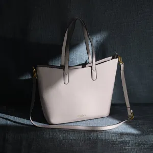 Accessorize London Women's Faux Leather Light Pink Daffodil tote bag