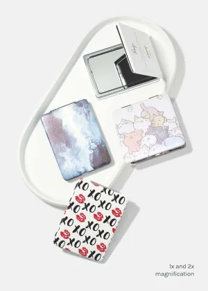 AOA Paw Paw Magnifying Double-Sided Compact Mirror - Rectangular