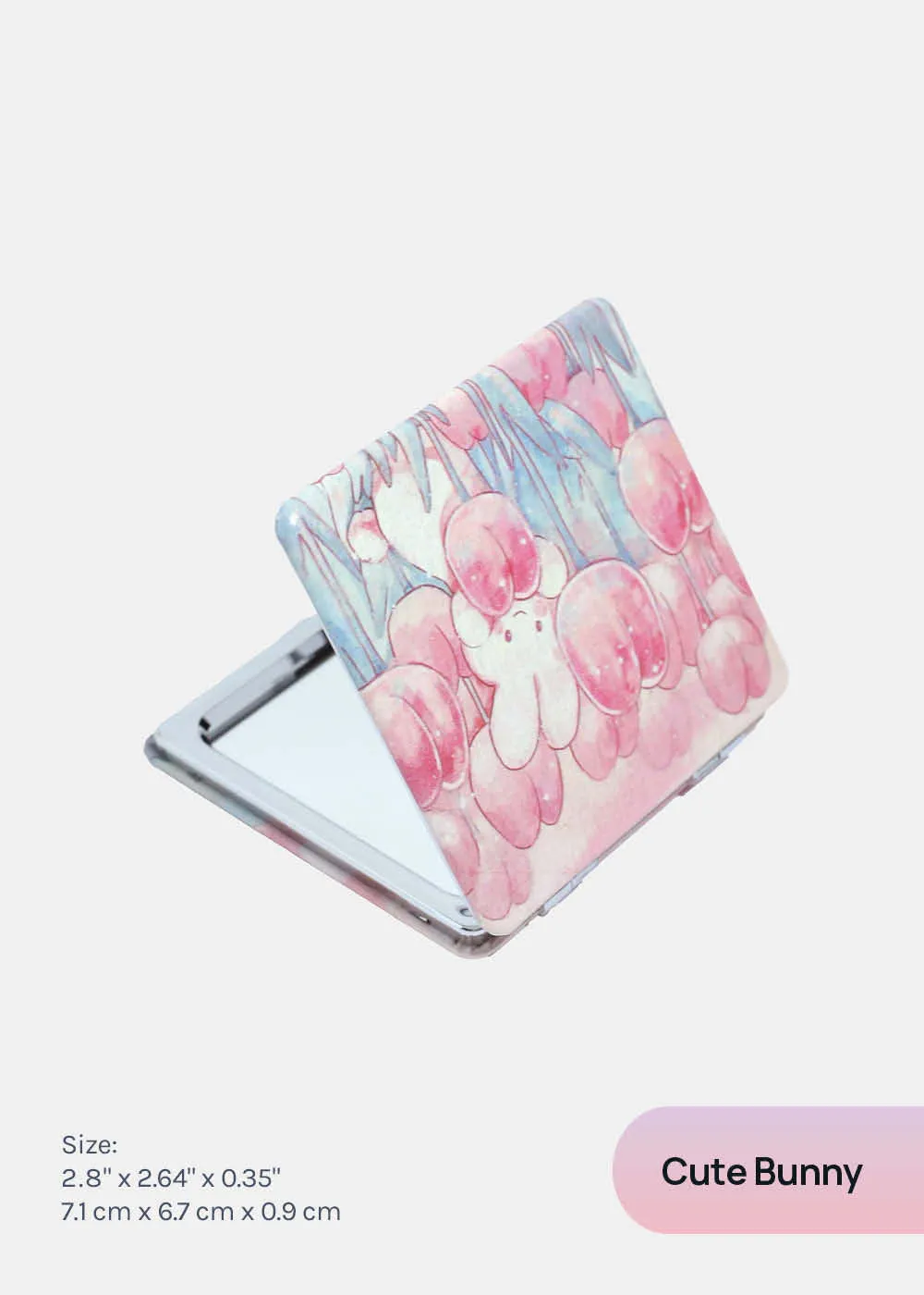 AOA Paw Paw Magnifying Double-Sided Compact Mirror - Rectangular