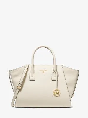Avril Extra-Large Leather Top-Zip Tote Bag