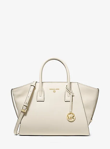 Avril Extra-Large Leather Top-Zip Tote Bag