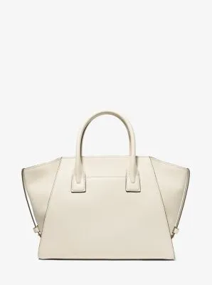 Avril Extra-Large Leather Top-Zip Tote Bag