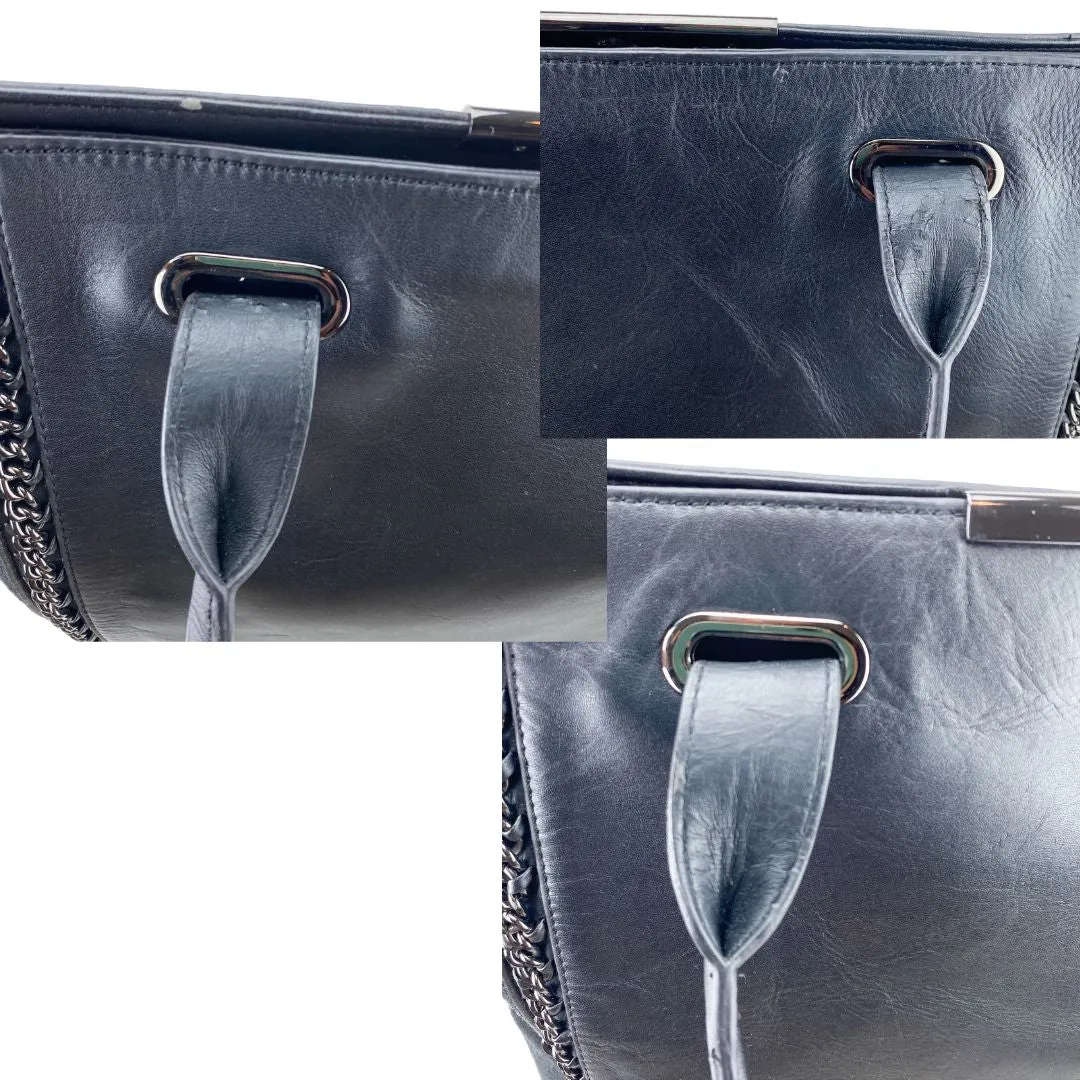 BCBG MAXAZRIA Women's Leather Suede Tote Black