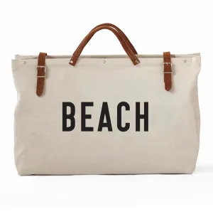 Beach Canvas Utility Bag - Natural