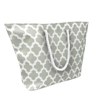 Beach cool bag | Grey/White