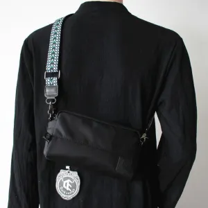 Black Canvas Crossbody Bag