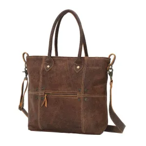Button & Stitches Leather Bag