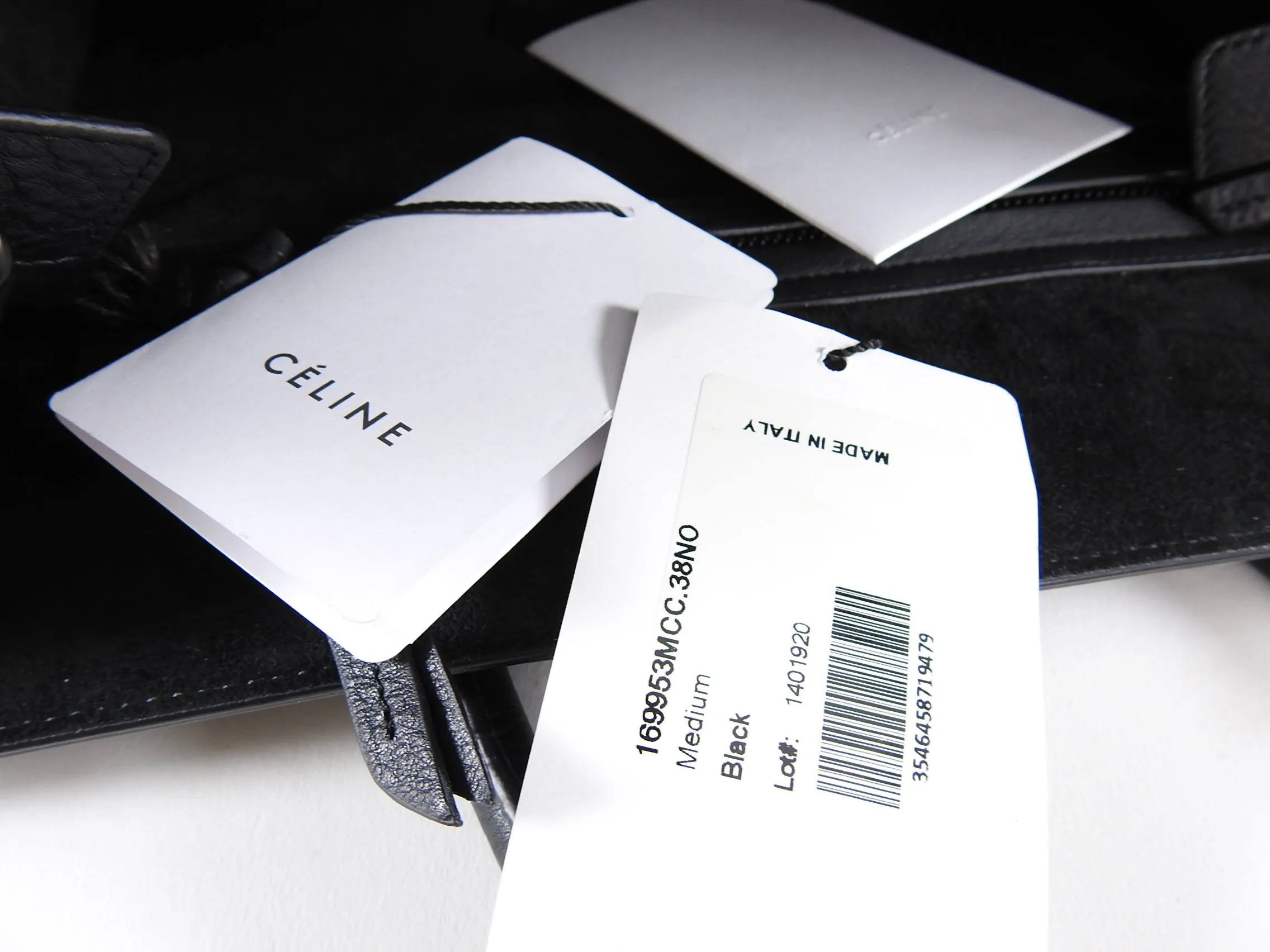 Celine Black Medium Phantom Tote Bag