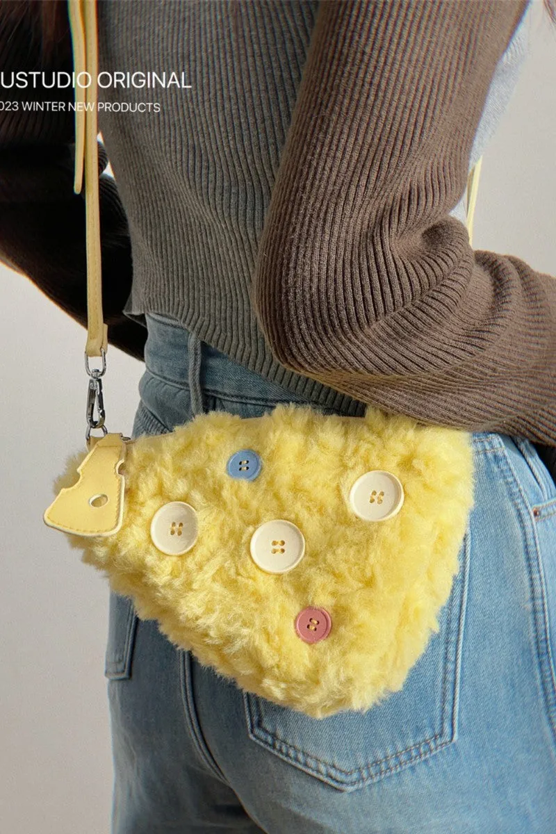 Cheese Peluche Mini Bag