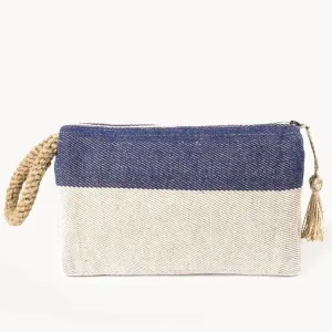 Clutch White & Blue