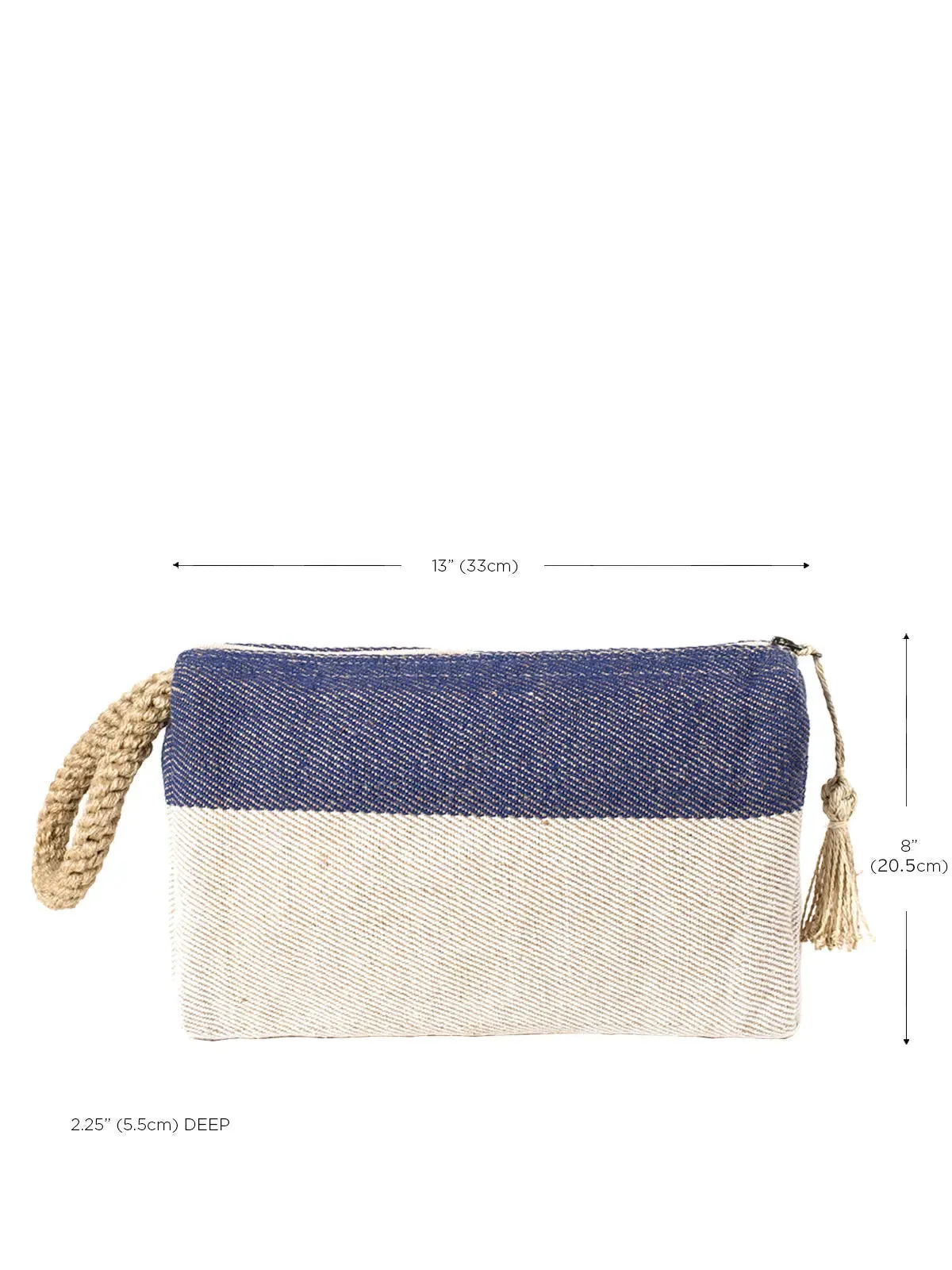 Clutch White & Blue
