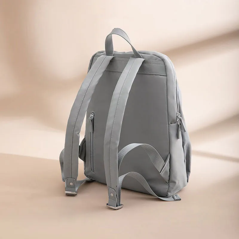 Contemporary Drawstring Backpack with Vegan Leather Trim – Elegant, Urban Design with Adjustable Straps