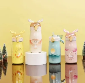 Deer Horns Theme Sipper-Bottle ( 300ml,Multi Colours)