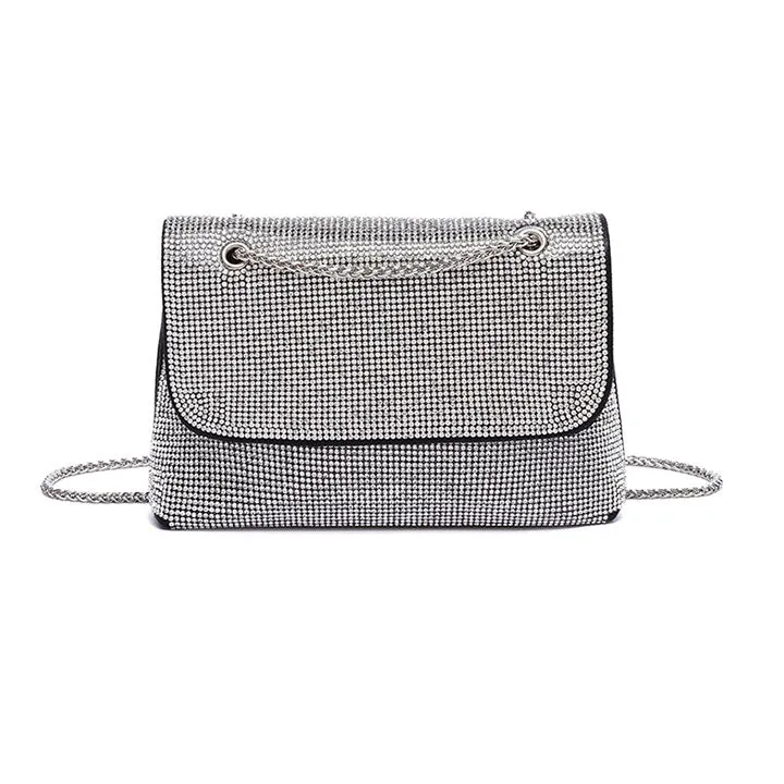 Diamante Flap Evening Bag AD 99