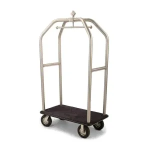Forbes Industries 2510-PDT 43" Specialty Luggage Cart Ubular Superstructure Polished Diamond Textured