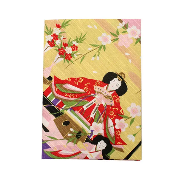 Furoshiki, Japanese Traditional Handkerchief Wrapping Cloth - Small, Pink Hinamatsuri