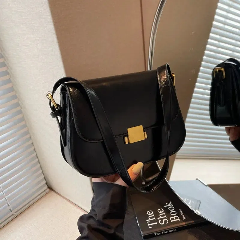 Gold Buckle Small Square Bag