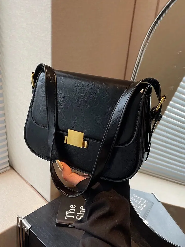Gold Buckle Small Square Bag