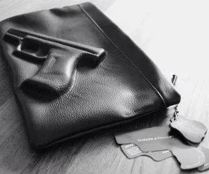 Gun Clutch in Slate (various colors)