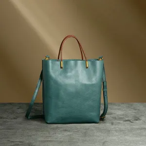 Handmade Womens Leather Crossbody Tote Bag Handbags Purse For Women