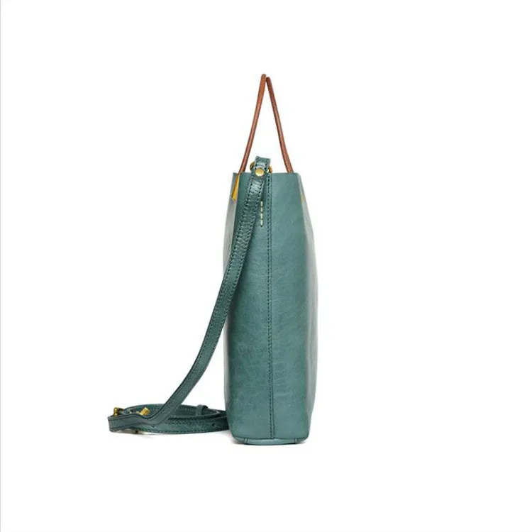 Handmade Womens Leather Crossbody Tote Bag Handbags Purse For Women