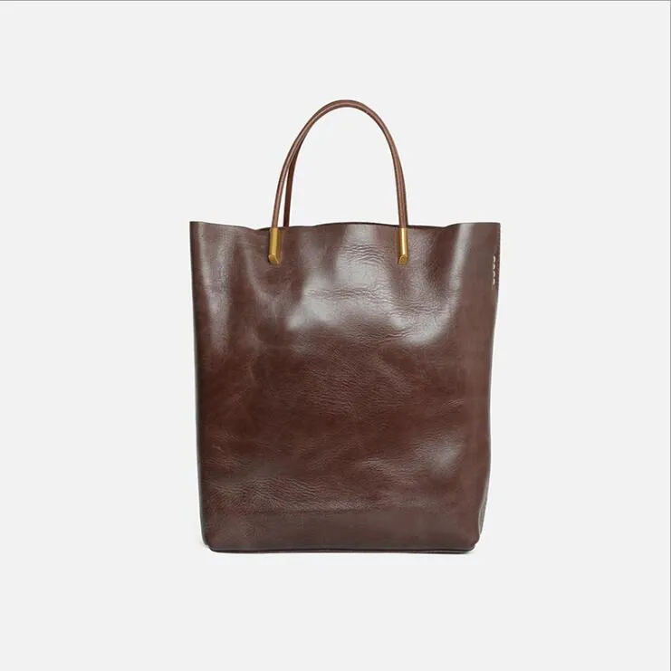 Handmade Womens Leather Crossbody Tote Bag Handbags Purse For Women