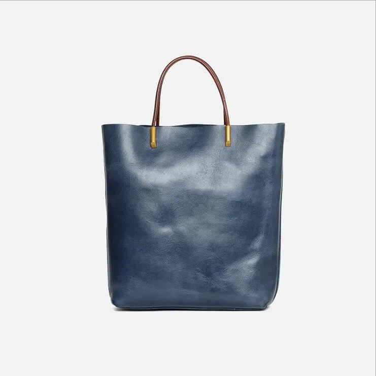 Handmade Womens Leather Crossbody Tote Bag Handbags Purse For Women