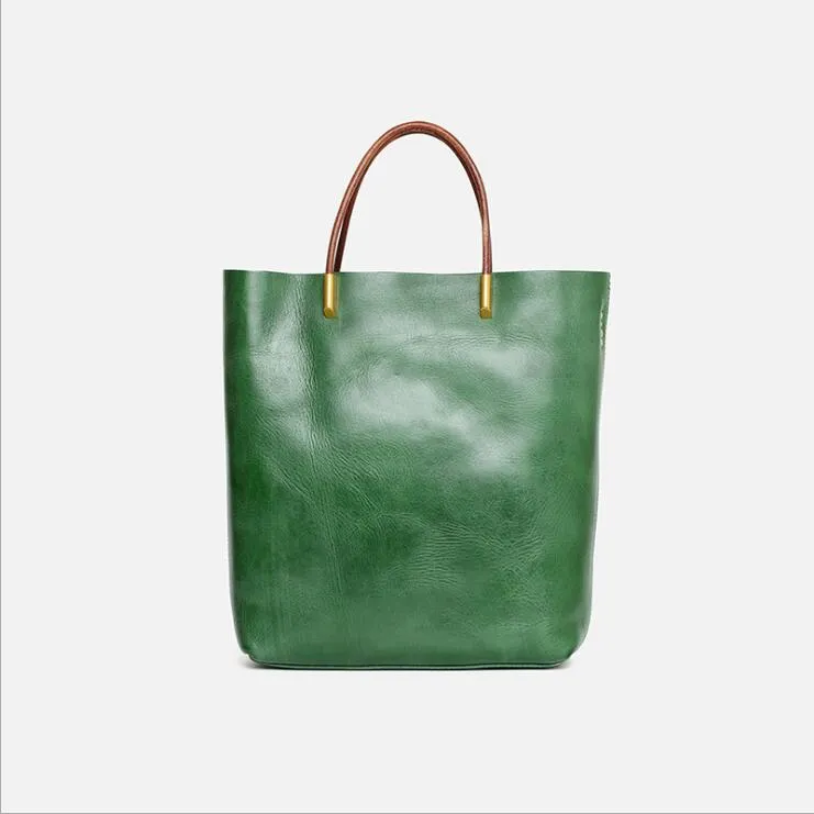 Handmade Womens Leather Crossbody Tote Bag Handbags Purse For Women