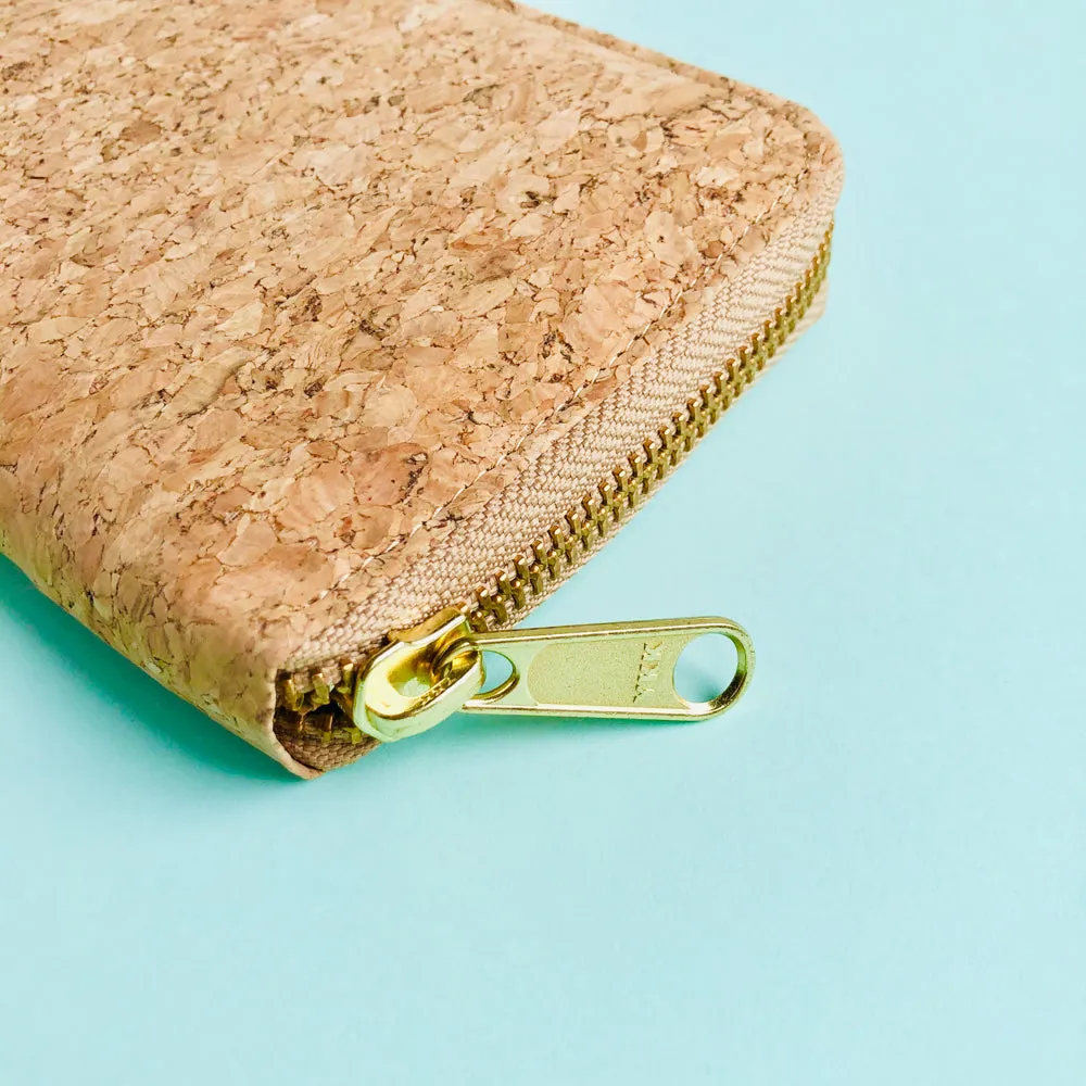Iggy Long Cork Zipper Wallet in Classic