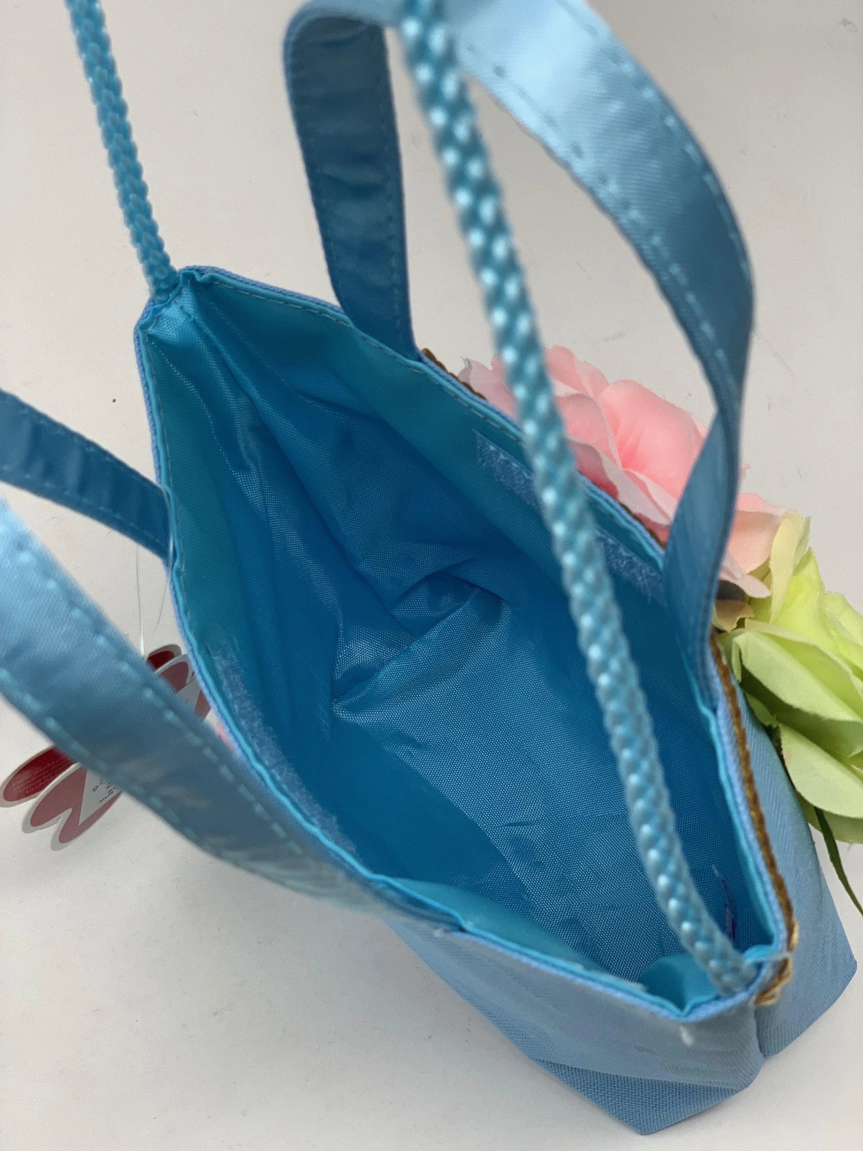 Into The Woods Flower Handbag-Blue