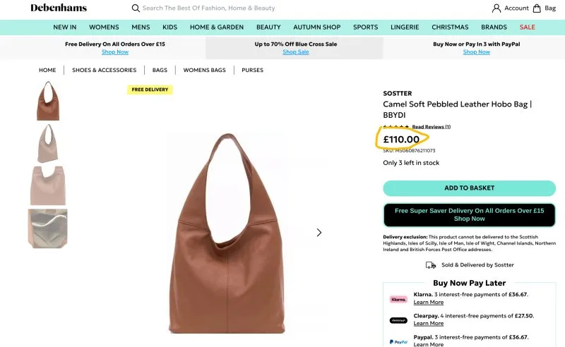 Italian Designer Soft Leather Plain Hobo Bag Swolit Alessandra - Mustard