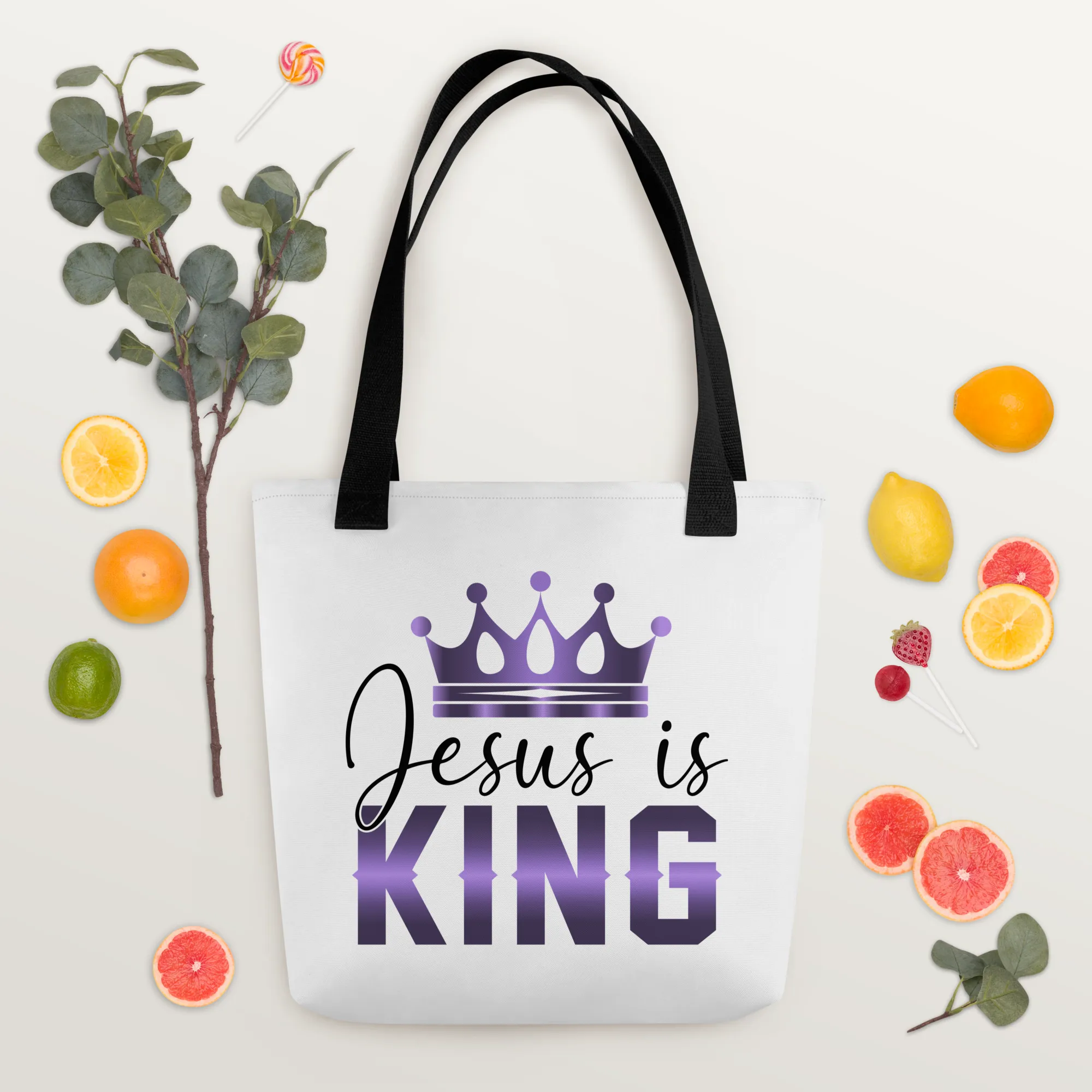 Jesus is KING Tote Bag