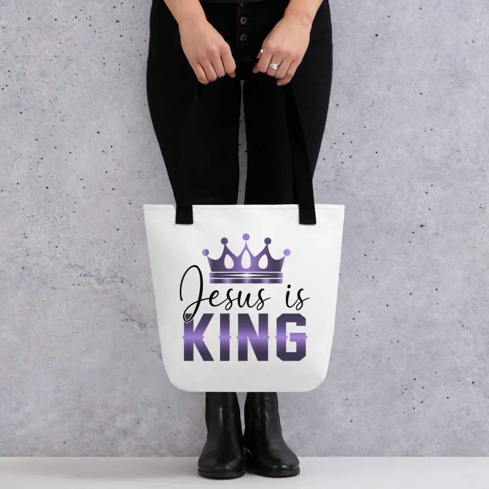 Jesus is KING Tote Bag