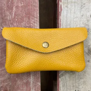 Leather Purse - Mustard