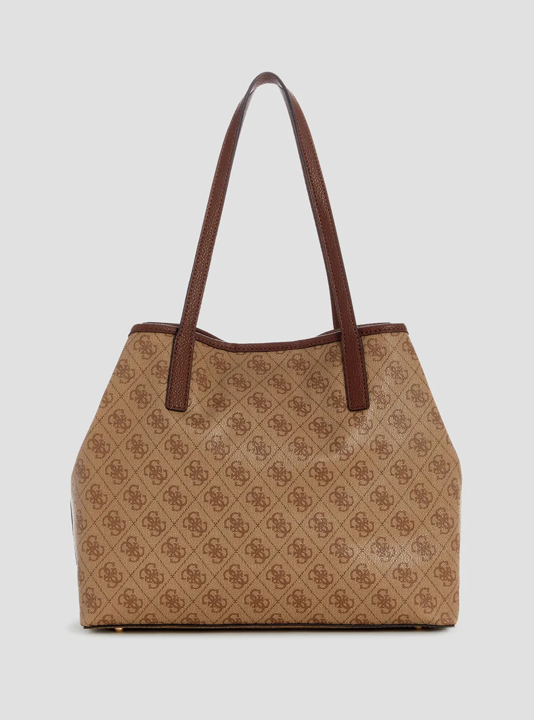 Light Brown Logo Vikky 2 in 1 Tote Bag