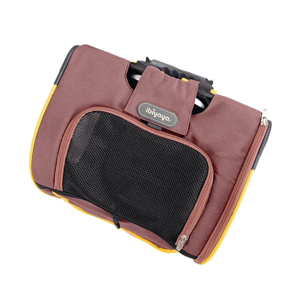 Liso Backpack Parallel Transport Pet Trolley – Orange/Brown