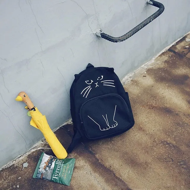 Lovely Cat Printing Backpack