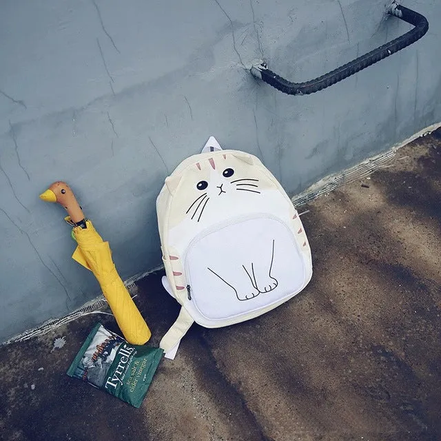 Lovely Cat Printing Backpack