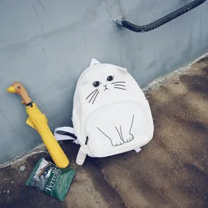 Lovely Cat Printing Backpack