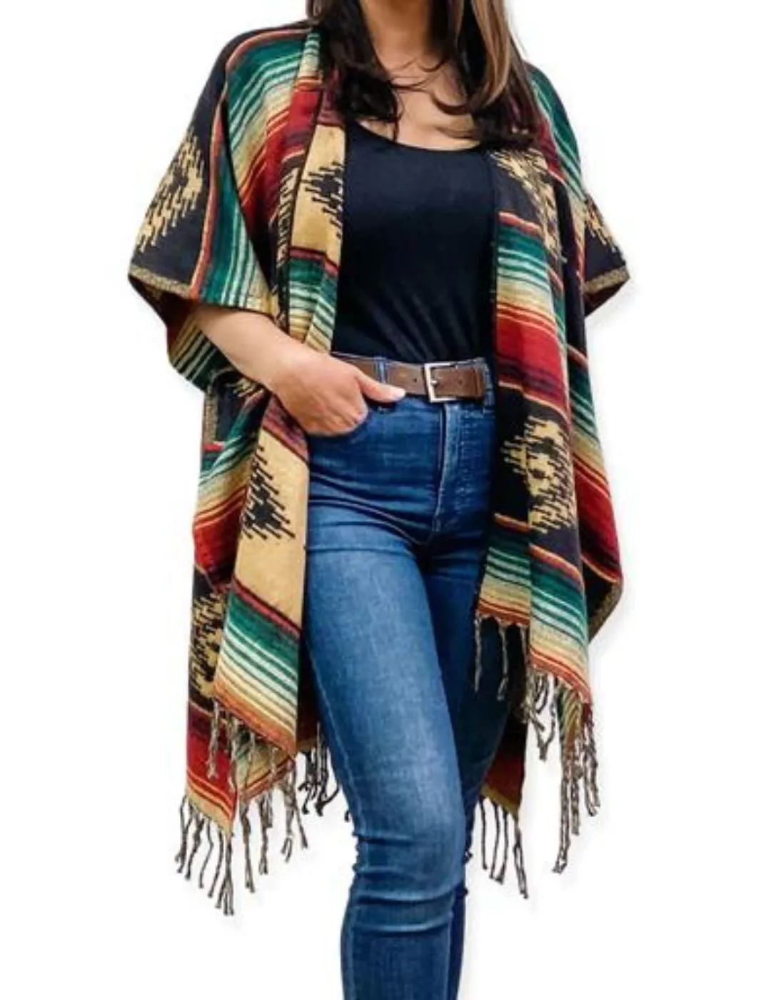 <font color="red">Customers Favorite !</font> 6 Classic Southwest Ruana Package Deal! Only $18.00 ea.