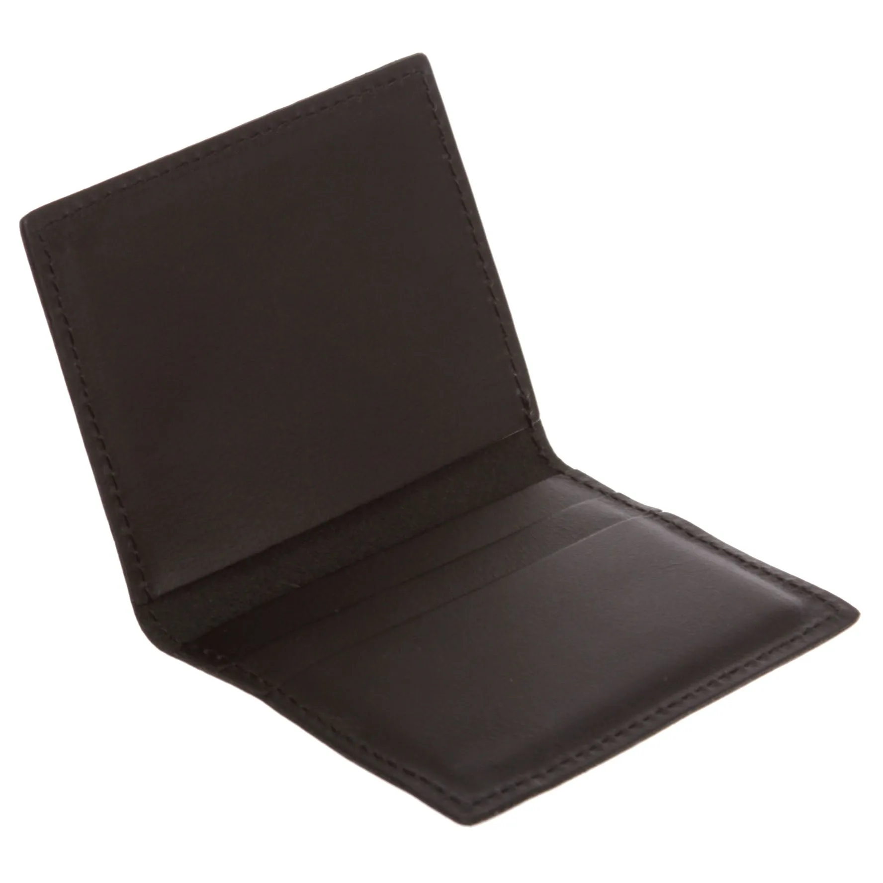 Men's 100% Leather Micro Sleeve, Slim Card & Cash Holder Bifold Wallet - Multi Color Options