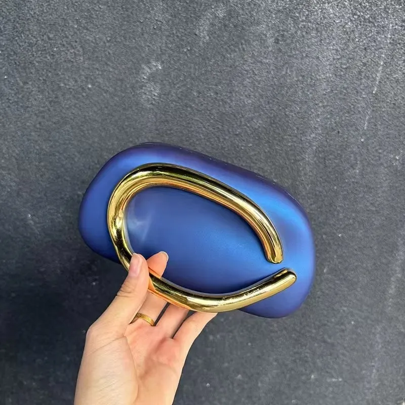 Metal Handle Clutch