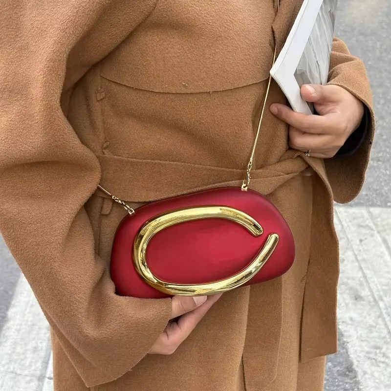 Metal Handle Clutch