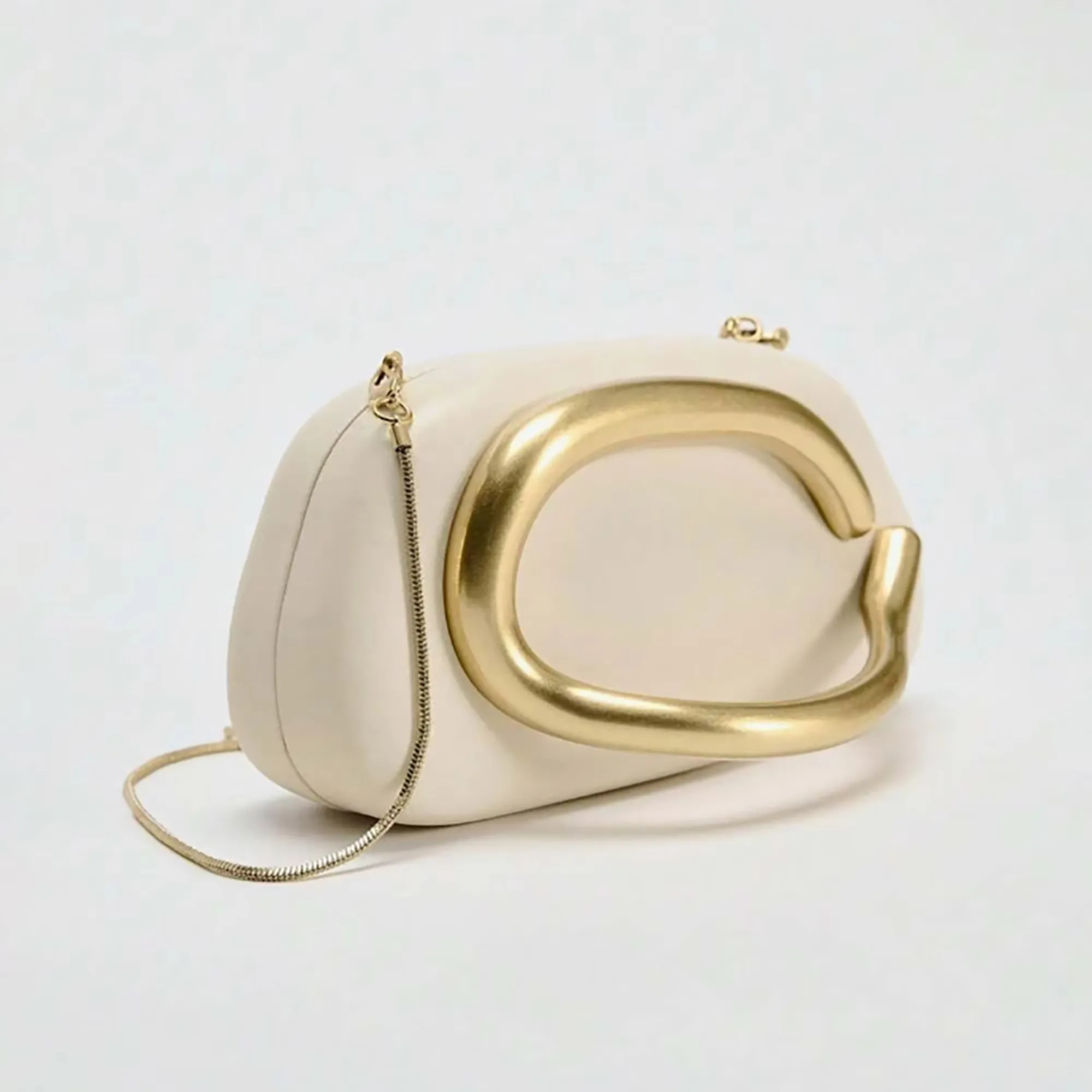 Metal Handle Clutch
