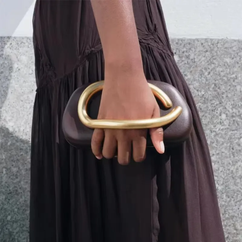 Metal Handle Clutch