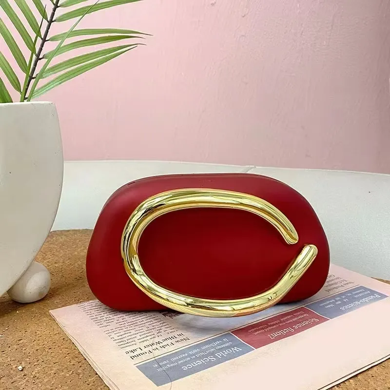 Metal Handle Clutch